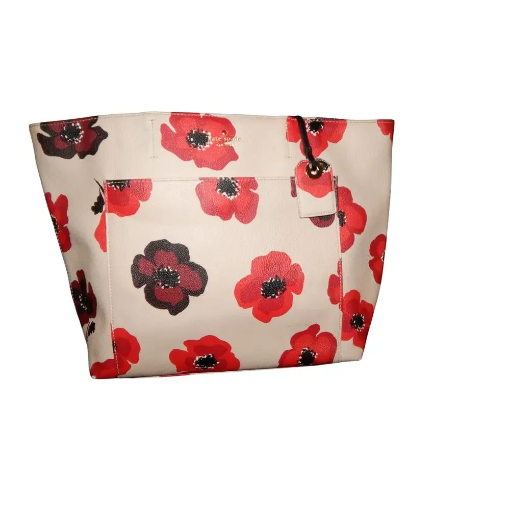 Kate Spade New York Women’s Hyde Lane Poppies Riley Tote Bag - Picture 3 of 9